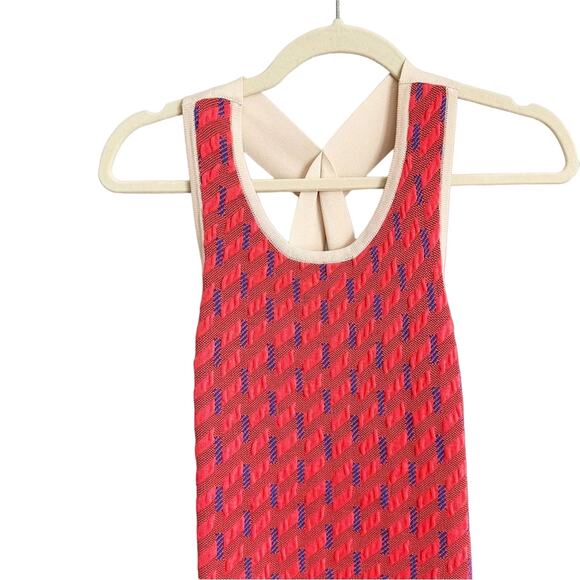 Jonathan Simkhai Techno Tribal Sheath Dress XS Pink NEW - Picture 4 of 7